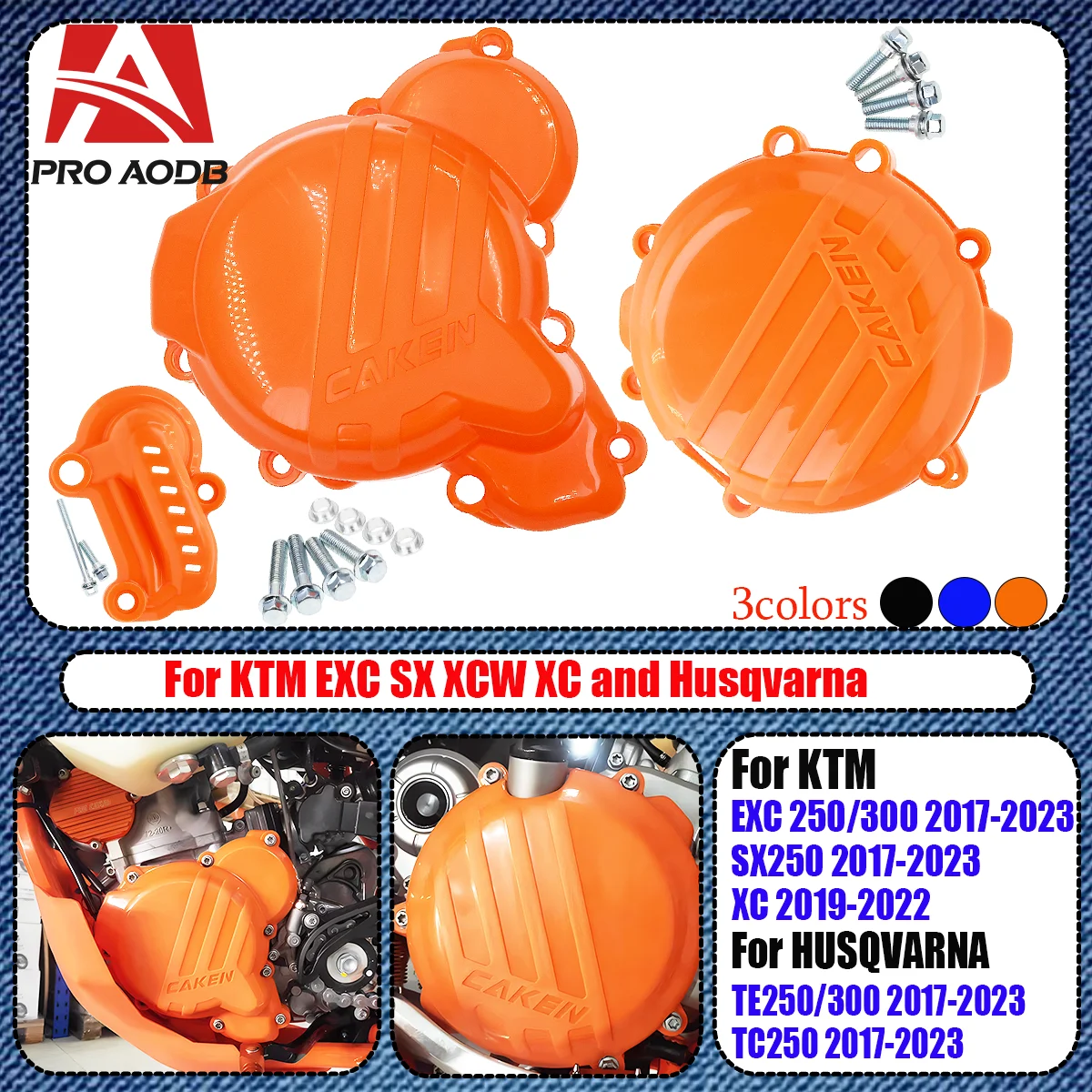 

Motorcycle Engine Clutch Water Pump Guard Cover Ignition Protector For KTM EXC SX XCW TPI 250 300 HUSQVARNA TE TC 250i 2020-2023