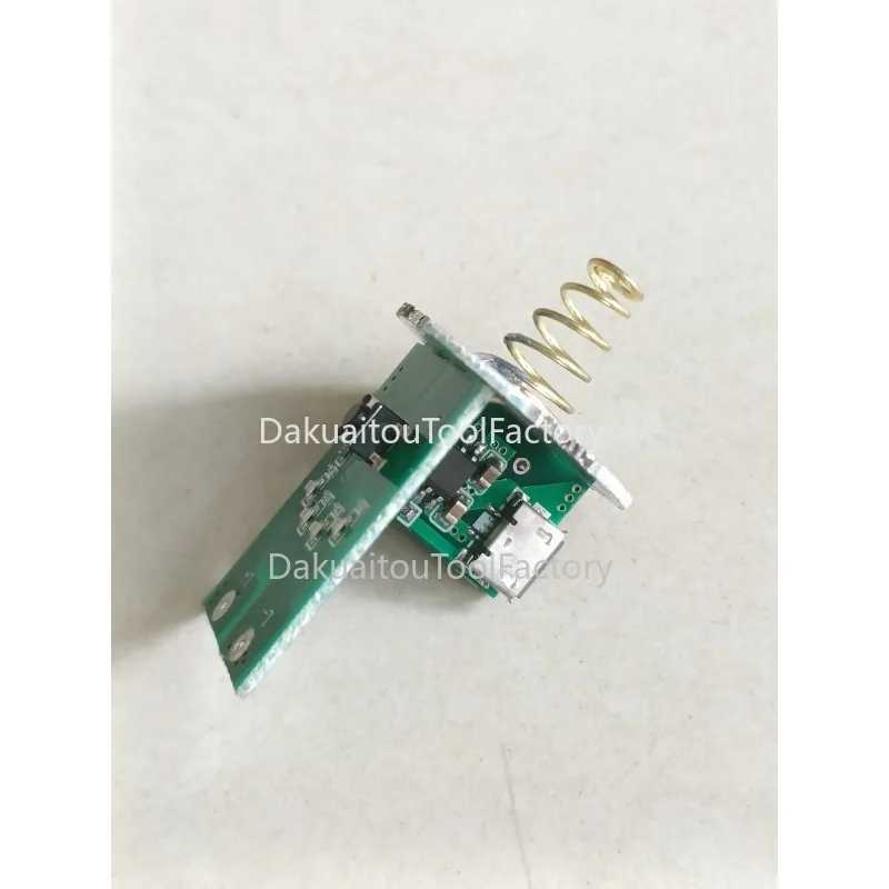 Side Press Strong Light Flashlight Driver Board with Switch Circuit Board Type C Charging Interface DIY Accessories