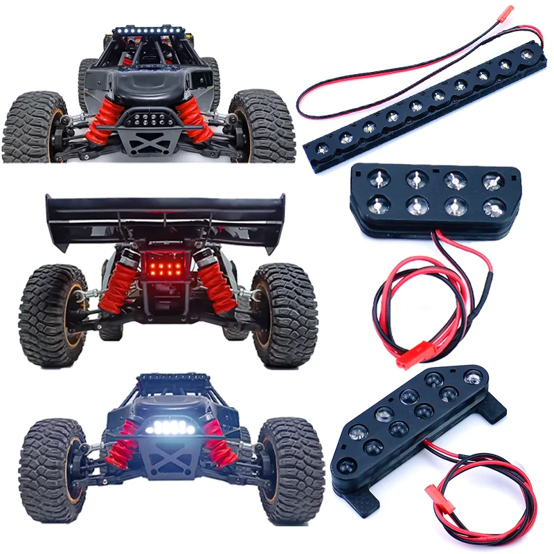 Light Front and Rear LED Headlights Taillights for 1/5 Losi DBXL XL 4WD 2.0 4X4 Gas Buggycar Upgrade Accessories
