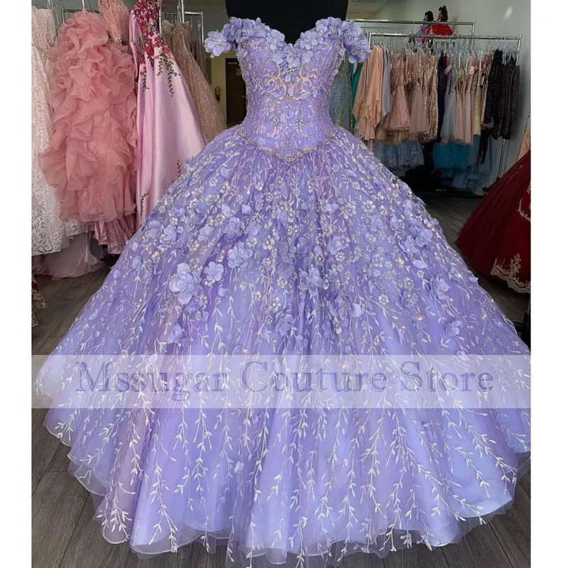 Robe cendrillon Quinceanera violette, deux pièces, sur mesure, avec des Appliques, tenue de bal, 2022