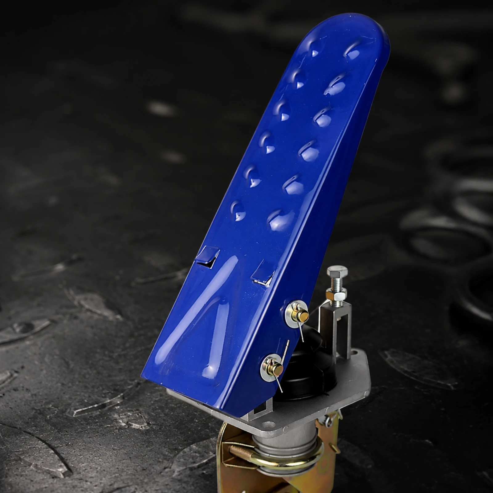 Foot Operated Throttle Pedal with Bracket Stainless Steel Treadle Style Speed Control for Farm Tractor and Truck Maintenance