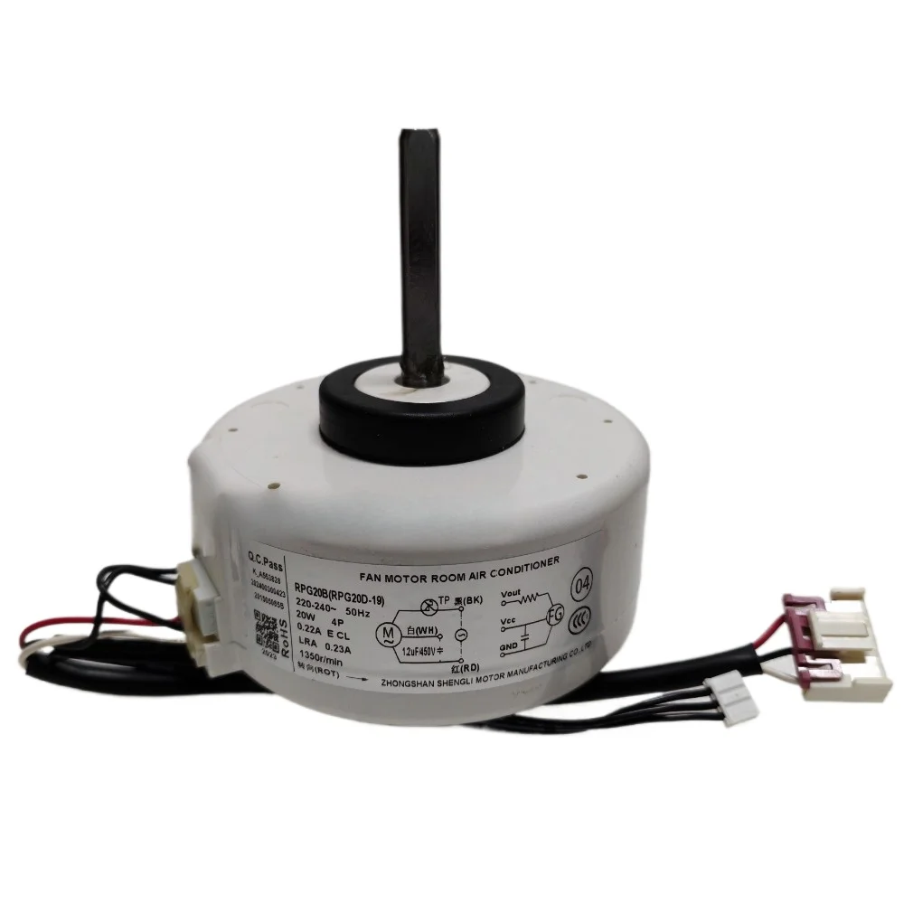 New For Midea Air Conditioner Indoor Unit AC Fan Motor RPG20B  (RPG20D-19) 20W 4P 1350r/min Conditioning Parts