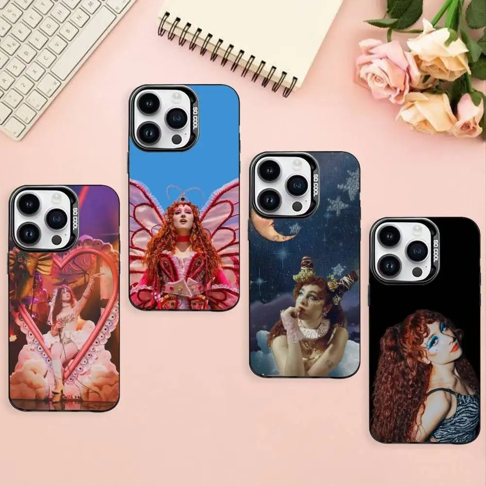 

Queer Pop Icon C-Chappell Roan Phone Case For iPhone17,16,15,14,13,12,Pro Max Black Colorful Phone case