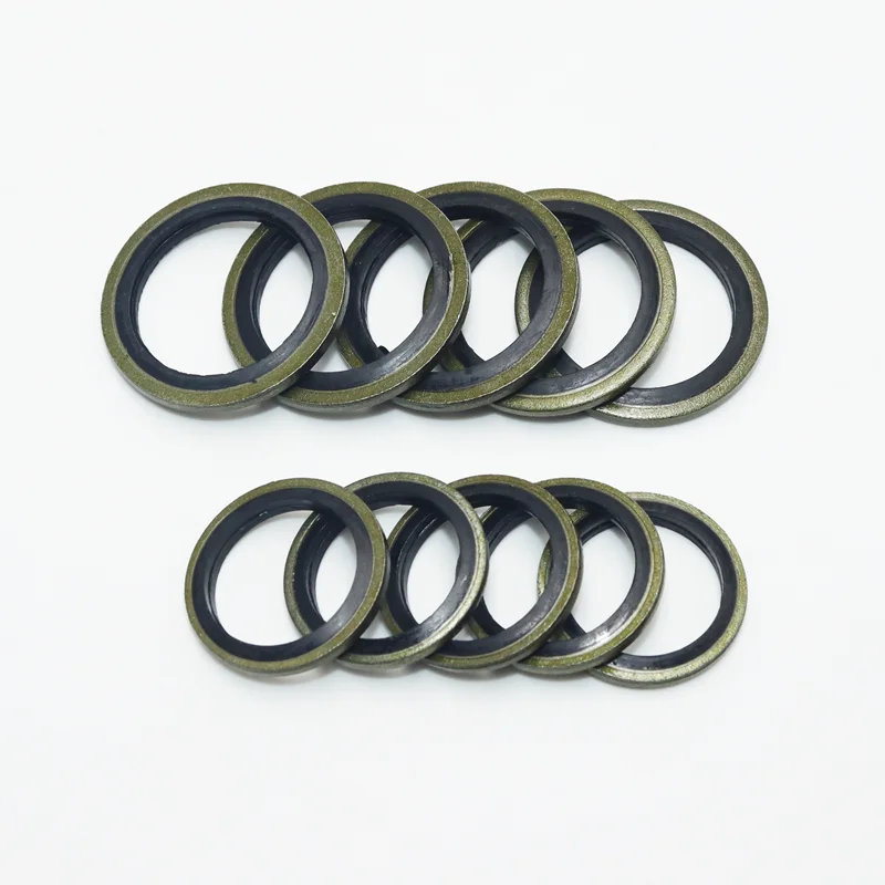 120/100 Stück gebundenes Dichtungsring-Set, Metall, Gummi, Ablaufschraube, Sanitärdichtung, ölbeständig, kombinierte Hochtemperatur-Dichtungsscheibe – Detail 7