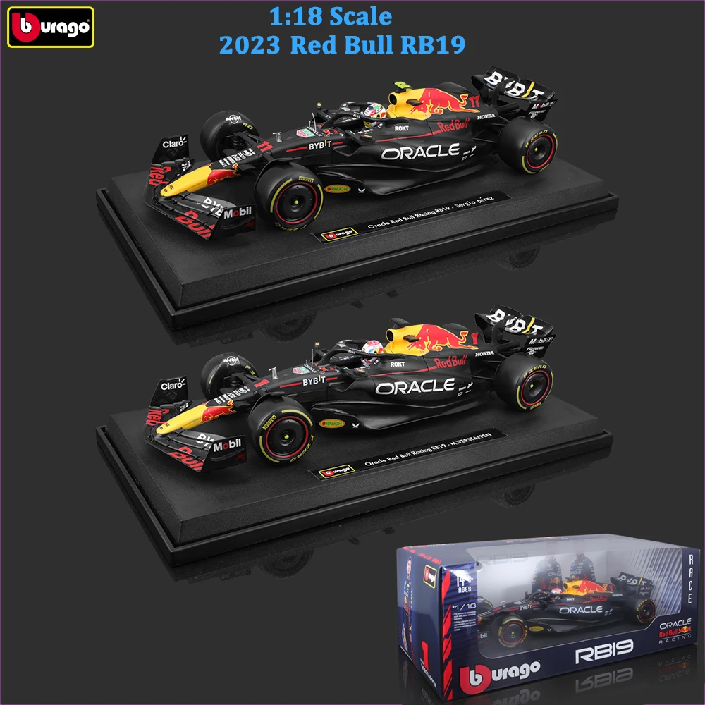 

Bburago 1:18 Red Bull RB19 Racing Cars 2023 Champion Racing Alloy DIecast Cars Model For Adults