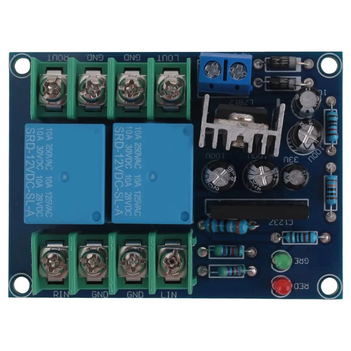 (BOFF) Dual Channel Speaker Protection Circuit Board High-Power Audio Amplifier Speaker Protector