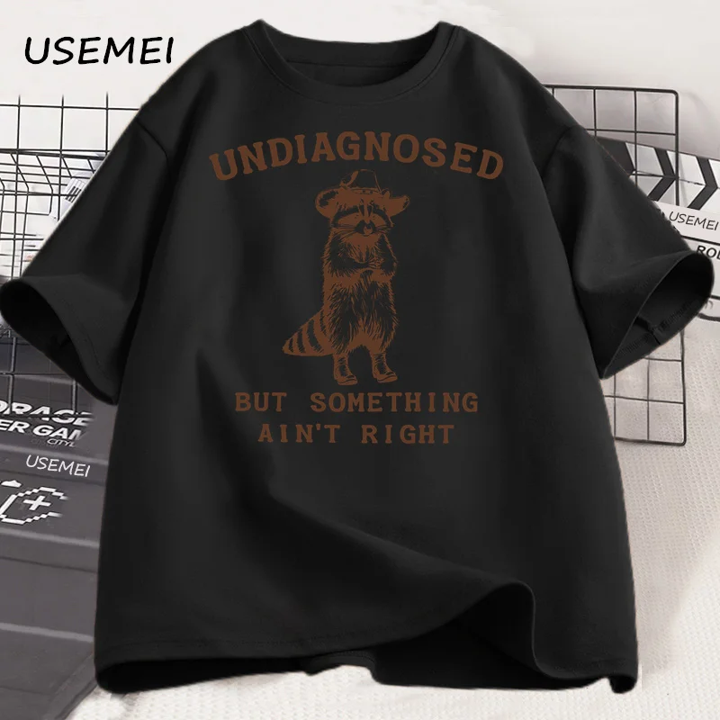 Un Diagnosed but Something Doesn'T Feel Right T-Shirt, Unisex Fun T-Shirt, Quirky Graphic T-Shirt, Harajuku Style Short-Sleeve T-Shirt