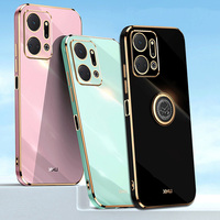 Finger Ring Holder Case For Honor X7A X8A X9A X8 X7 X40 X30 X20 X10 Soft Silicone Plating Phone Cover