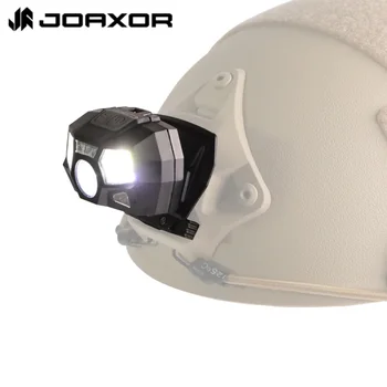 Joaxor หมวกกันน็อคยุทธวิธีติดตั้ง LED แบบติดโล่ NVG ไฟ USB ชาร์จเหนี่ยวนำเหมาะสำหรับการล่าสัตว์กลางแจ้งและตกปลา