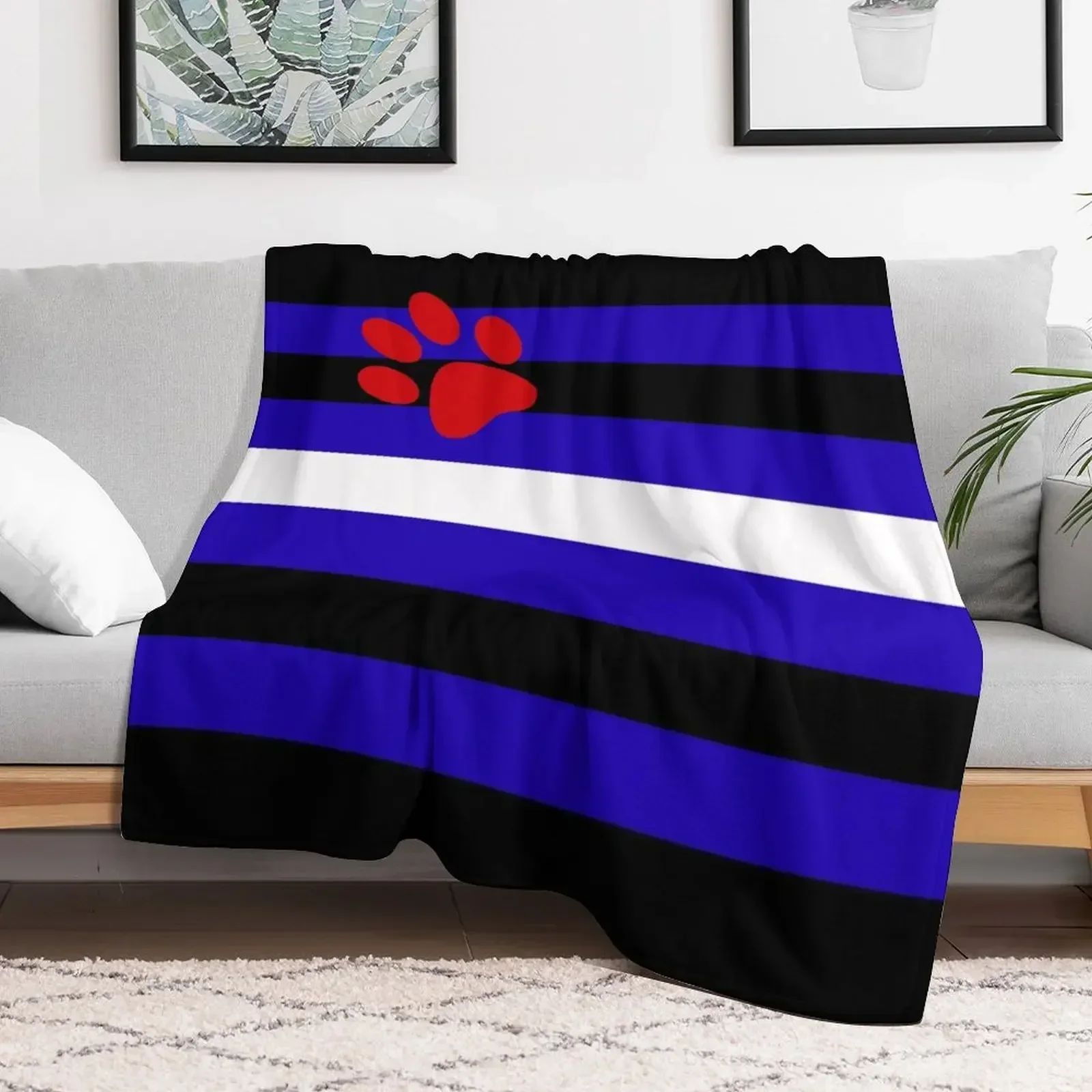 

Puppy Play Pride Flag (v.2) Throw Blanket halloween For Baby Blankets