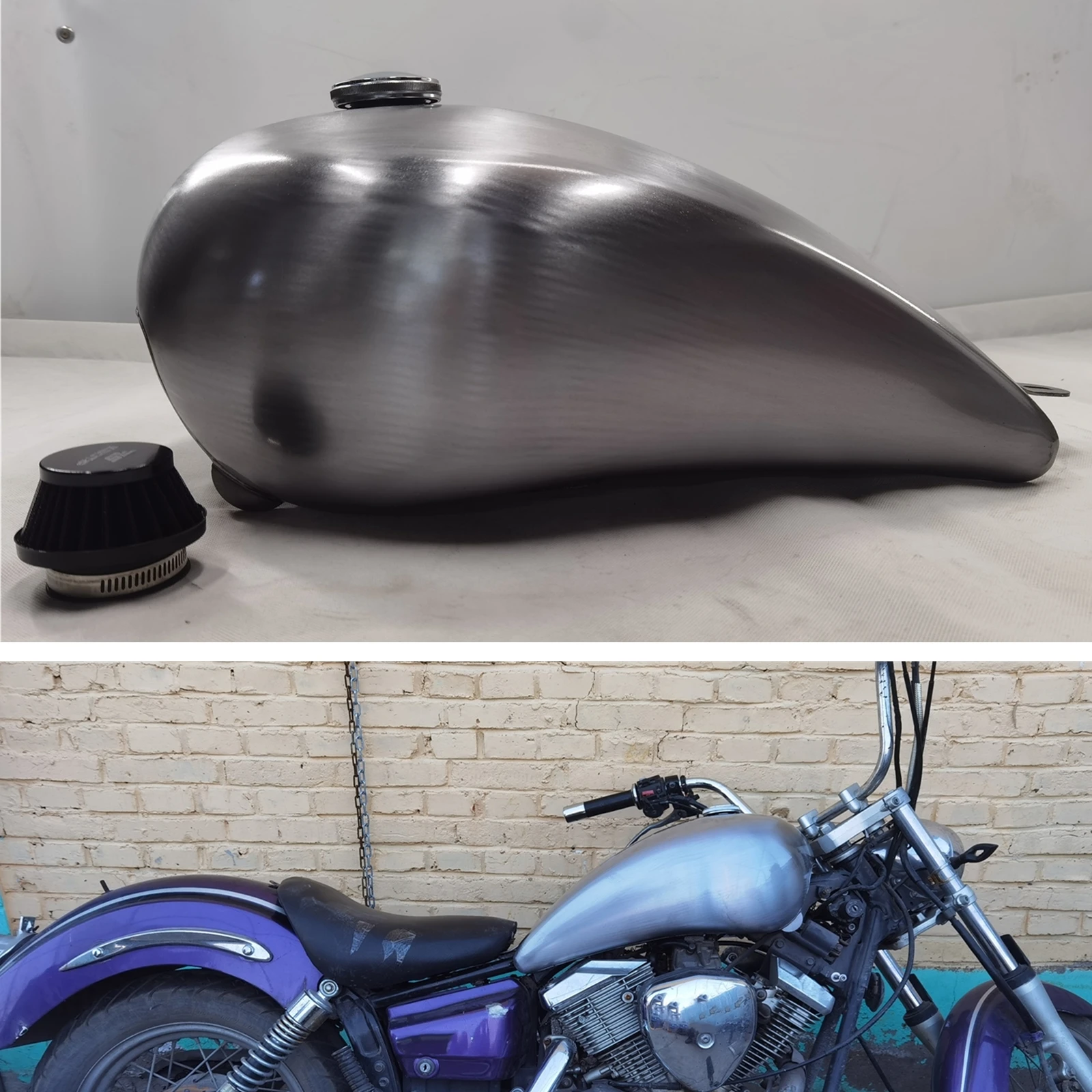 Motorcycle 14L Big Petrol Gas Fuel Tank For YAMAHA DRAGSTAR 250 DRAGSTAR250 Dragstar250 Accessories