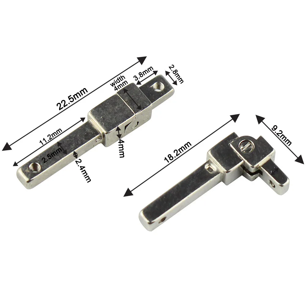 10pairs 4mm Width 90 Degree Eyeglasses Spring Hinges Glasses Temple Repairing Parts for Acetate Sunglasses Eyewear Frame 9085