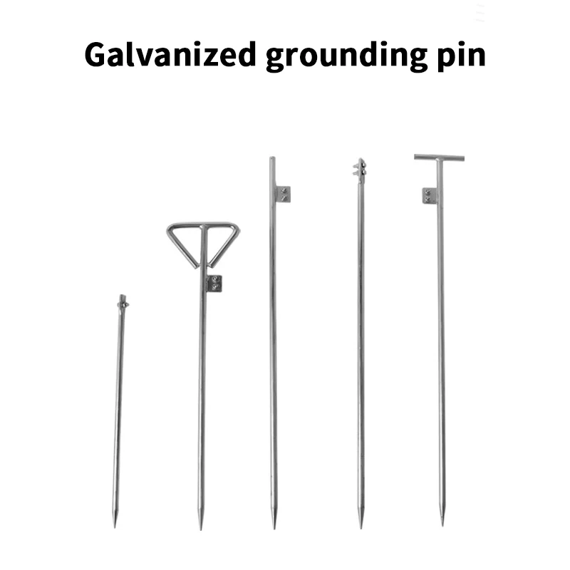 1 st Bliksembeveiliging Aardstaaf Gebouw Huishoudelijke Aardingsdraad Bliksemafleider Elektrisch Gegalvaniseerde T-vormige Aardpin