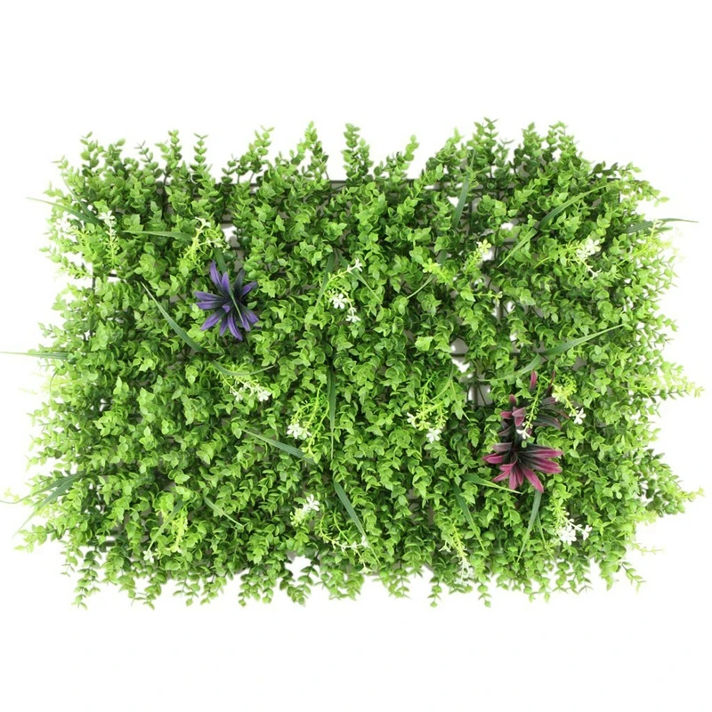 60X40cm Artificial Meadow Artificial Grass Wall Panel For Wedding Or Home Decorations - 2