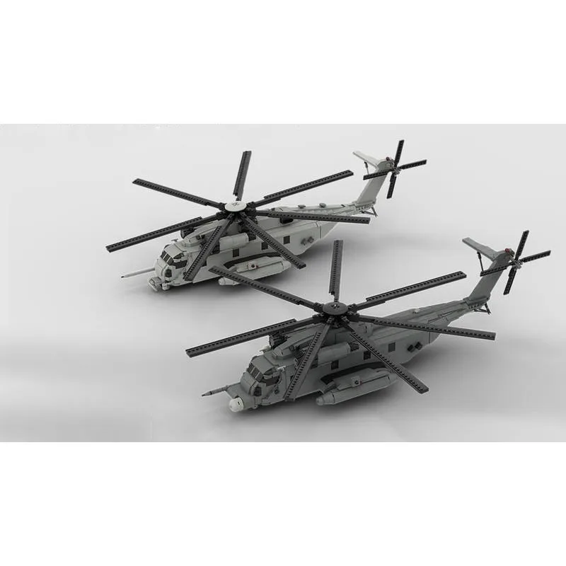 MOC-127265 Klasyczny helikopter lądowy CH-53E Super, model z klocków konstrukcyjnych, 2099 elementów, kreatywne klocki MOC dla dzieci, dla chłopców