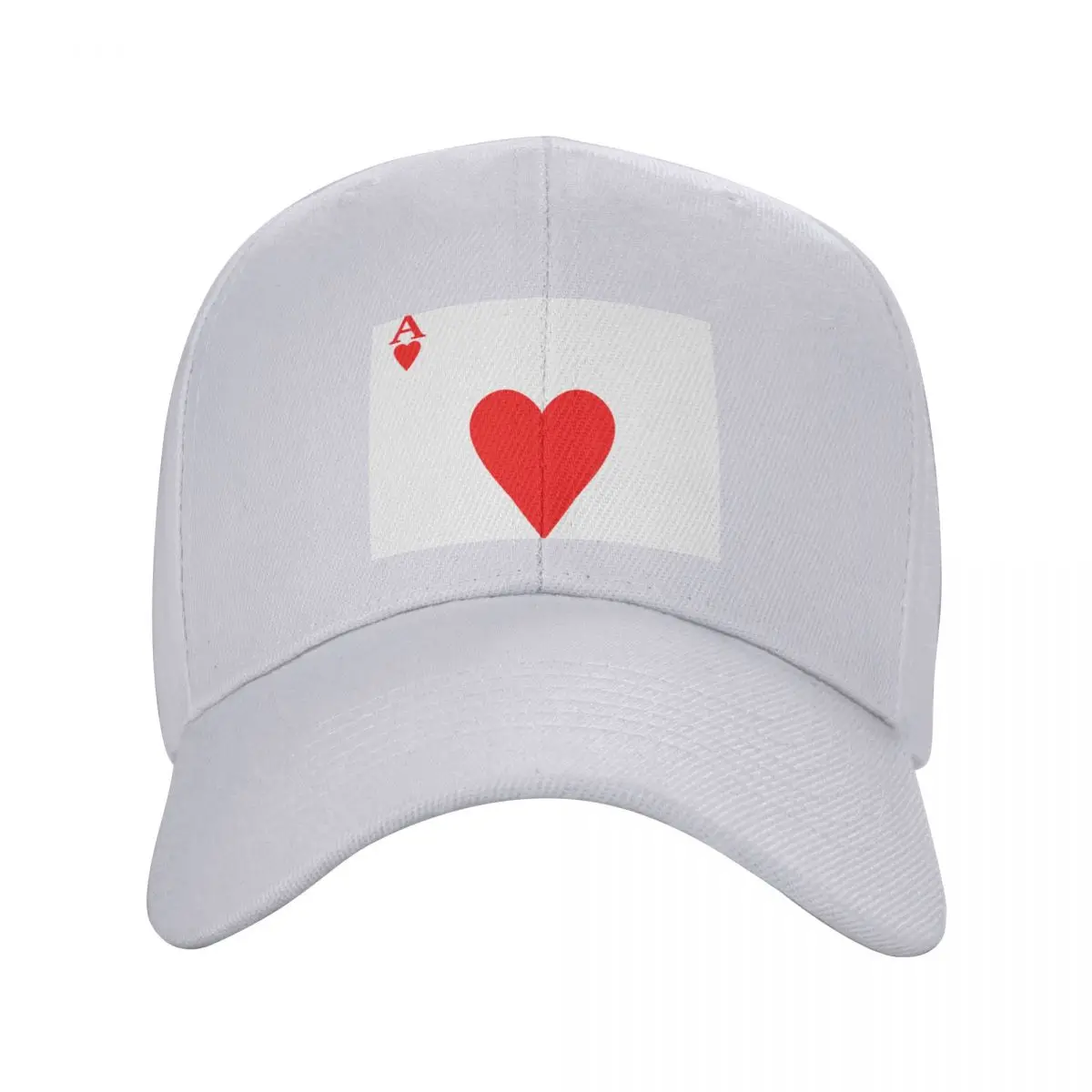 Ace Of Hearts Playing Card Group Costume Poker Player Baseball Cap Golf Cap custom Hat Fashion Beach Women's Men's