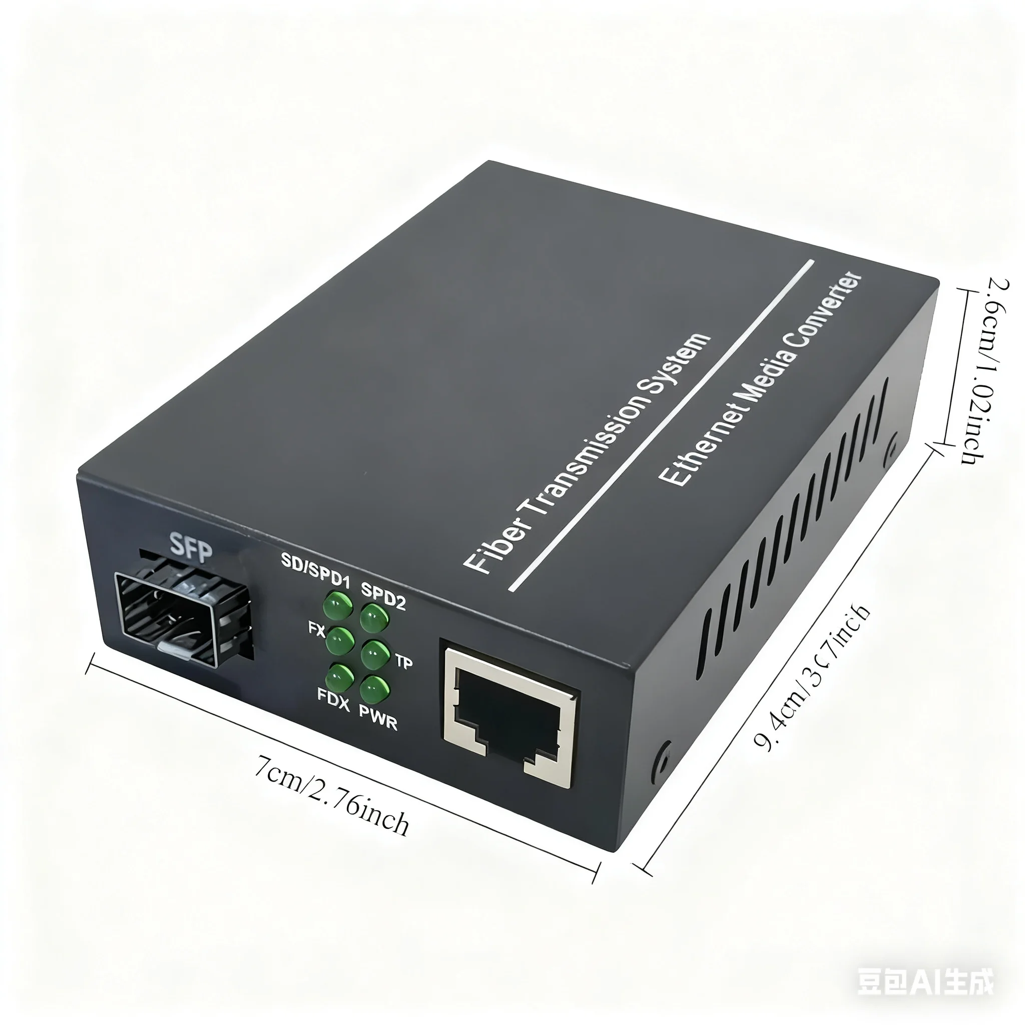 Gigabit SFP Media Converter Fiber to RJ45 Ethernet With LC Multi Mode Dual Fiber Module Fiber Optic Transceiver 500m