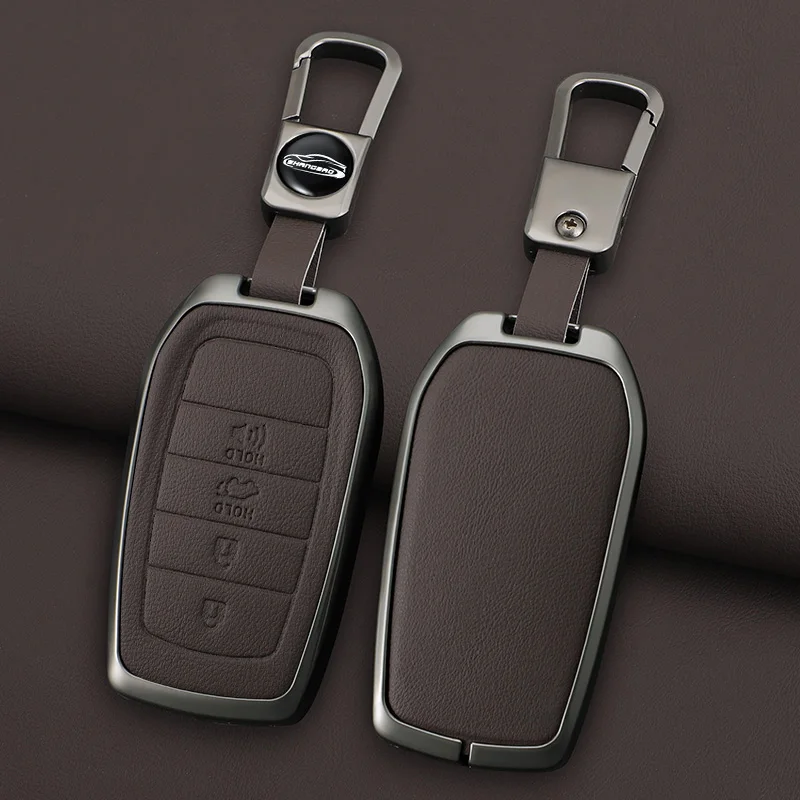 Car Remote Key Case Cover for Toyota GR RAV4 Crown Hilux Fortuner Corolla SE 2023 Camry Yaris Land Cruiser Prado Venza Accessory