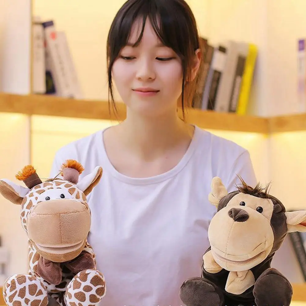 ชุดสัตว์หลากหลายของเล่นหุ่นมือน่ารัก Soothing Ventriloquism ประสิทธิภาพกิจกรรมผู้ปกครอง-เด็กเล่าเรื่อง Props