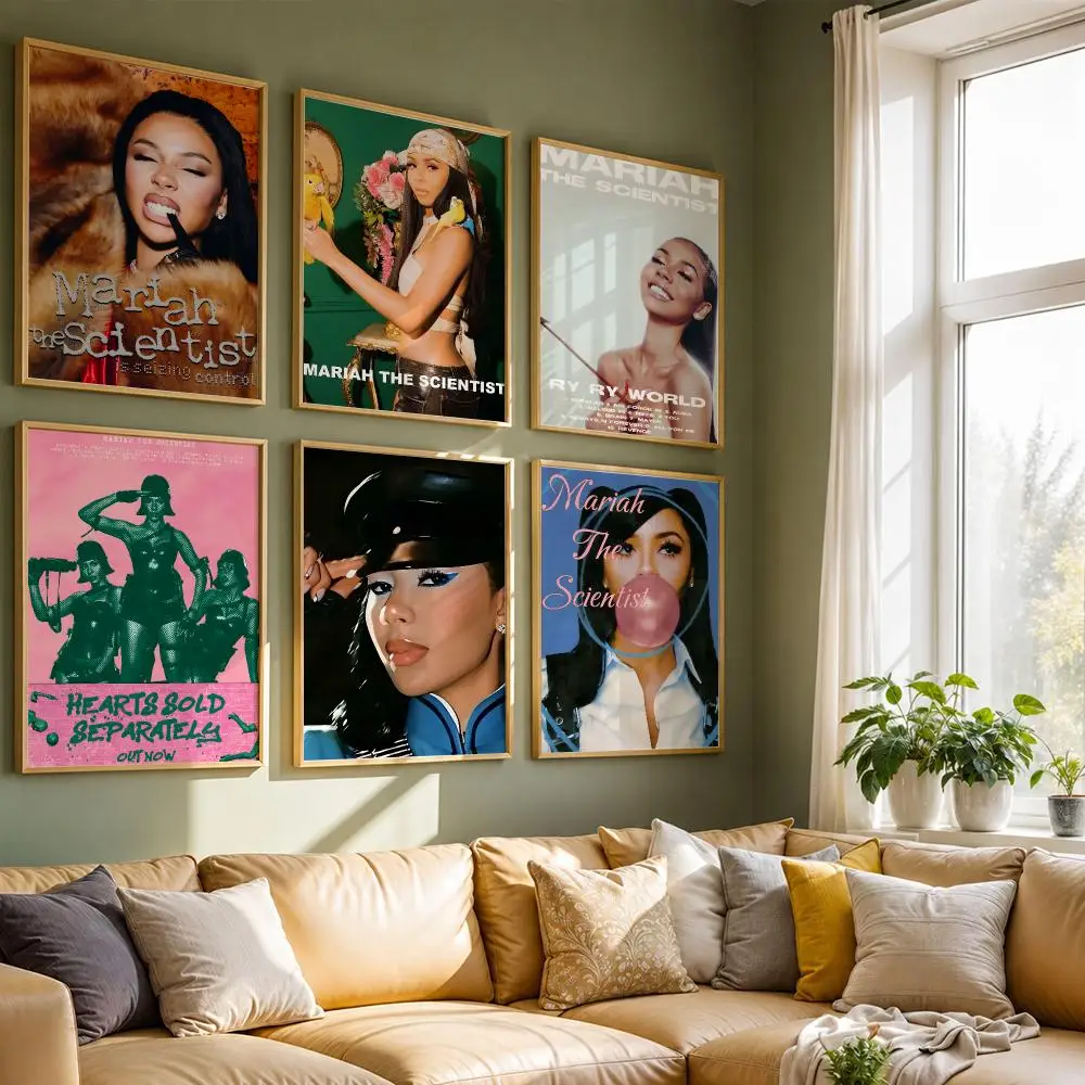 M-Mariah Scientist Hearts Sold Separately Poster HD Quality Wall Art Retro Posters For Home Room Wall Decor Kawaii Room Decor