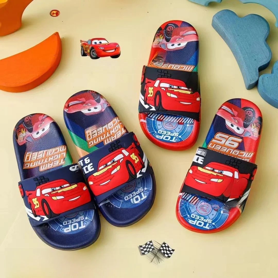 

Kids'Casual Shoes ​Open-toe EVA Cartoon Car shoes Summer Shoes For Boys Soft Bottom Anti-slip Black Red Shoes Size 26-35