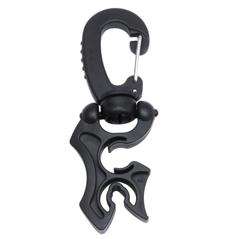 Scubas Diving Doppel-Schlauchhalter-Clip, Tauchen, doppelter BCD-Schlauchhalter-Clip, Regler-Halterung, Schnallenhaken zum