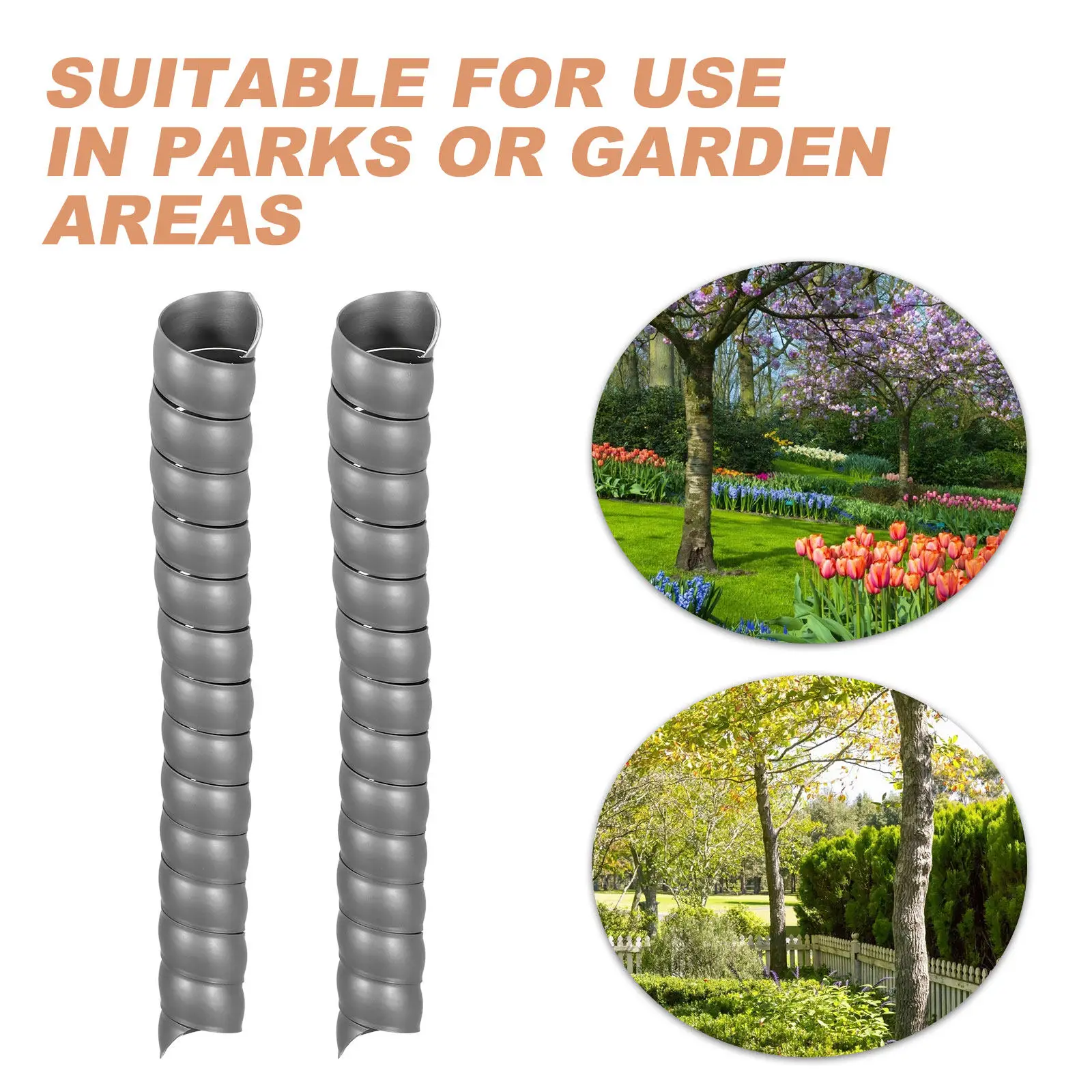 

4Pcs Tree Trunk Protector Spiral Guards for Saplings Weatherproof Bark Protection Cover Against Animals Mechanical