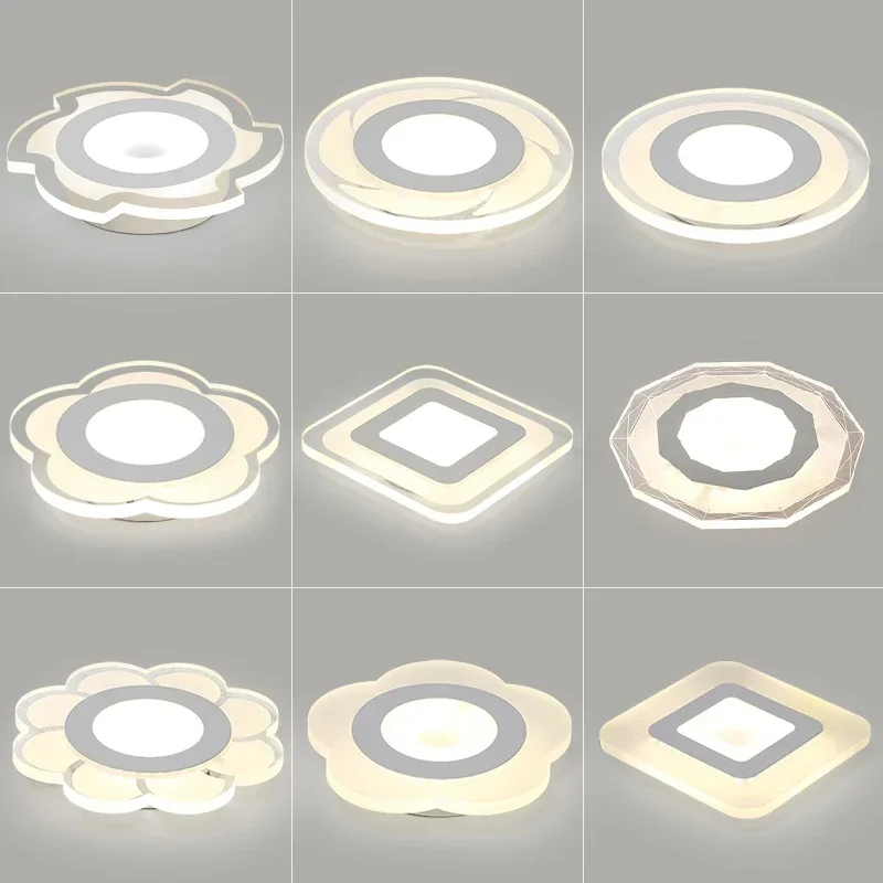 Ceiling Lights LED Modern Lighting Bedroom Livingroom Lampshades Surface Mounted Balcony AC175V-260V Ceiling Lamp Study Room 13w