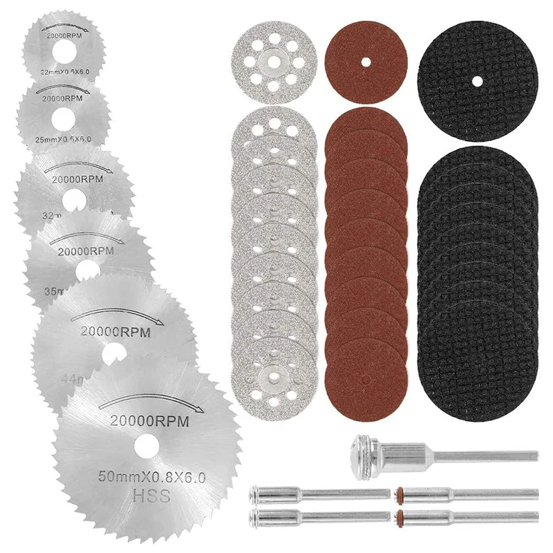 

41Pcs Cutting Wheel Set Rotary Cutting Wheels Tool Kit for Dremel Rrotary Tool Accessories for Resin Metal Wood Stone