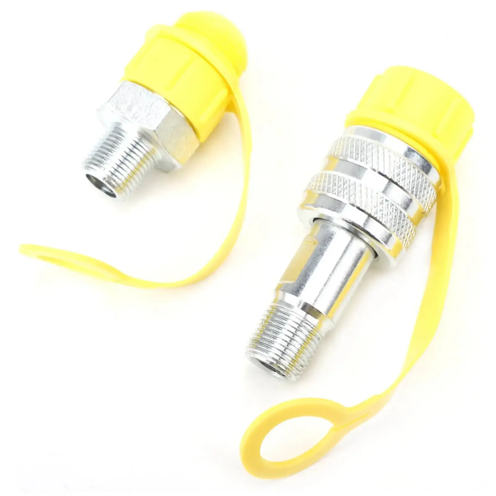 Zg3/8 Quick Connect Coupler, Hydraulic Coupling Set Zg3/8 Mechanical Oil Pipe Chrome Plated Steel Quick Disconnect Coupler