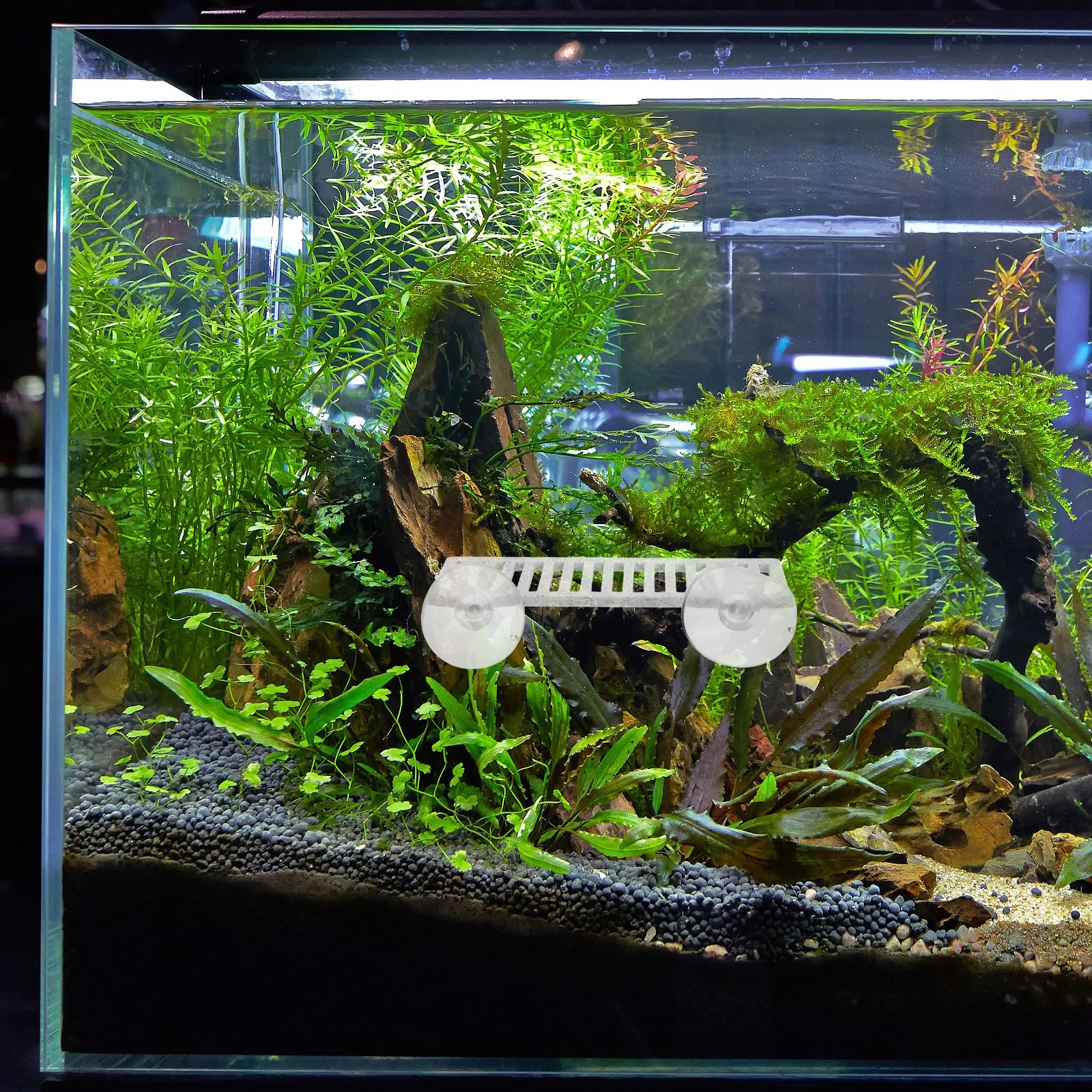 

2Pcs 3D Printed Fish Tank Landscaping Elements Durable Rest Leaf Pad Unique Design Aquatic Sleep Pad Tank Accessory