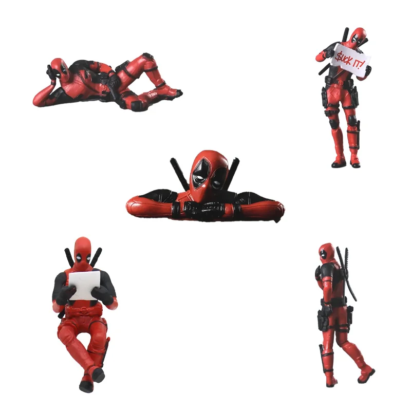 Disney Deadpool Anime Figur Auto Anhänger Ornamente Deadpool Hängende Innendekoration Duft Zubehör Kinder Spielzeug Geschenke