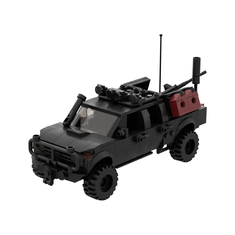MOC Fuerzas de Operaciones Especiales Técnicas - Coche Todoterreno de Ladrillos, Coche Militar Todoterreno, Bloques de Construcción, Modelo de Ensamblaje, Juguetes, Regalo para Niños