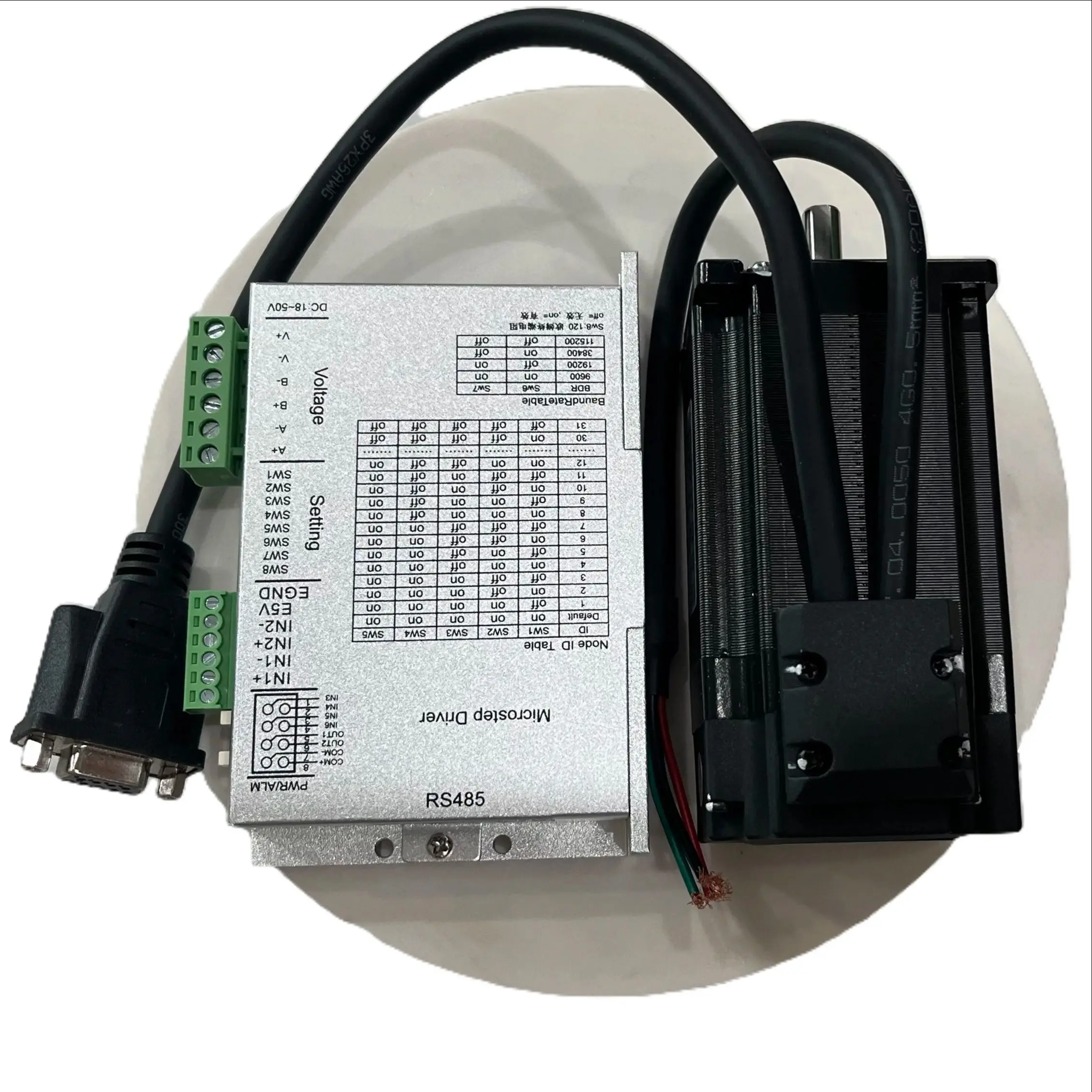 

Nema34 86mm 4.5N.M~12N.M Torque Pluse or IO or Rs485 Control with NT86 Closed Loop Easy Servo Driver Stepper Motor Kit
