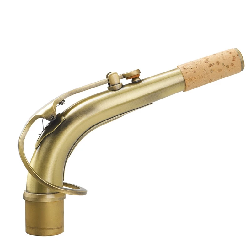 

AA79 New E Flat Alto Saxophone Bent Neck Brass Mouthpiece Bent Pipe Antique Saxophone Neck Instrument Accessories
