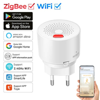 Smart ZigBee WiFi Gas Detection Tuya Natural Gas Sensor Real-Time Response Gas leaks Alarm Detector LPG Fire Security Protection