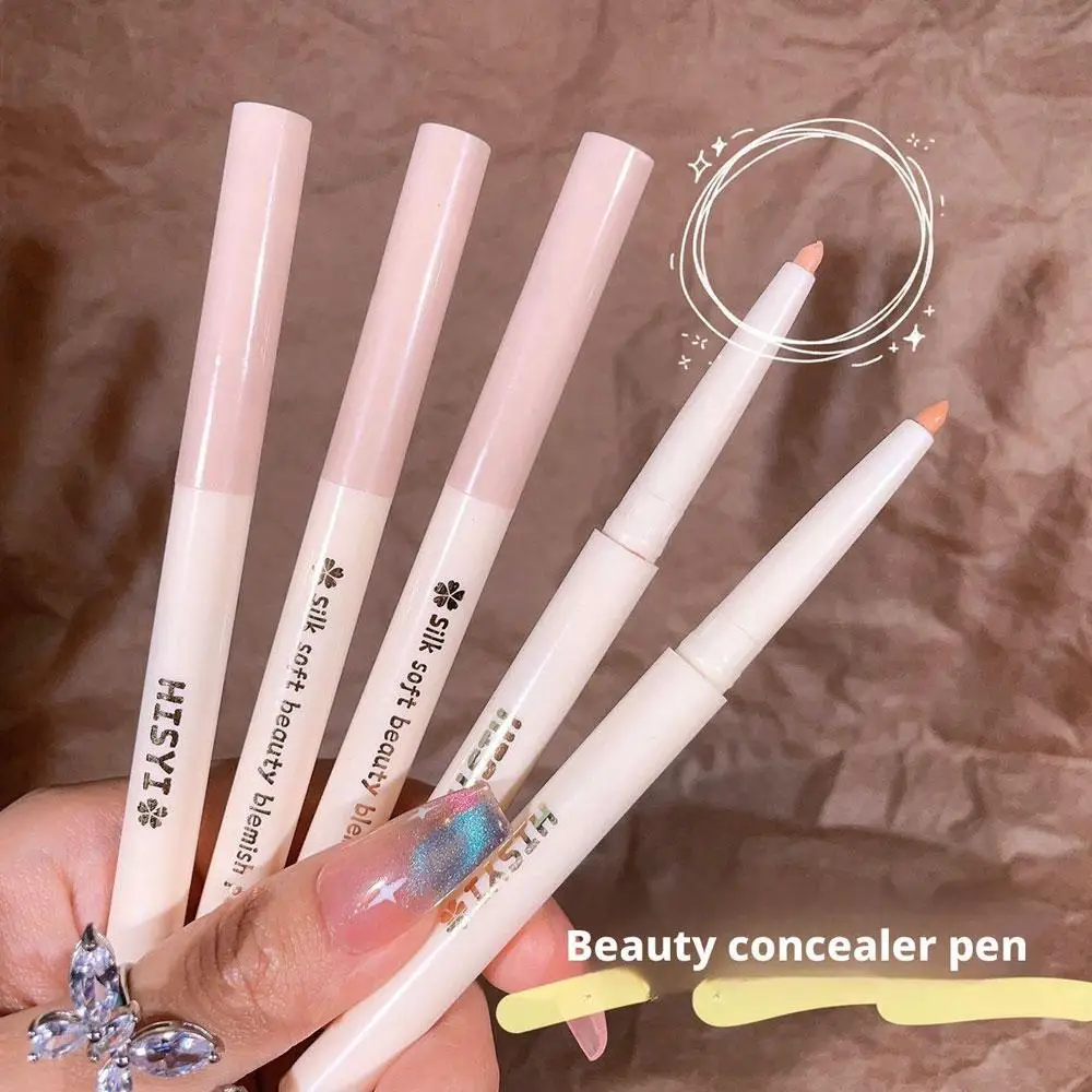 กันน้ำ Dark Circles Concealer Pen Silkworm Lying Concealer Stick Pen Pencil Light Concealer Makeup Eyebrows Pockmark Be I8V8