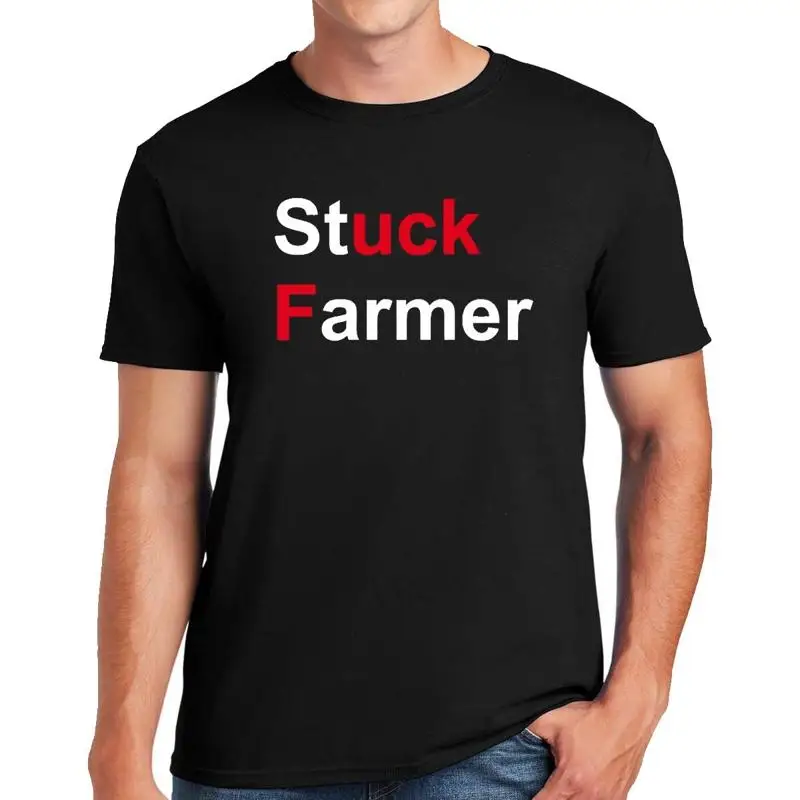 Stuck Farmer T-Shirt Starmer Political Funny Gift Present Novelty Top Tee