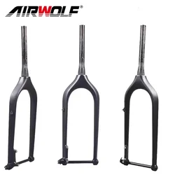 Airwolf T800 Bicycle MTB Bike Mountain Cycling Front Fork Carbon Fiber Fork Fit for Wheel 26er Thru Axle 15mmx150mm