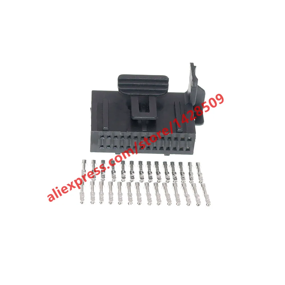1 Set 28 Pin Auto Cable Unsealed Socket Car Small Power Low Current Electrical Connector Automotive Parts