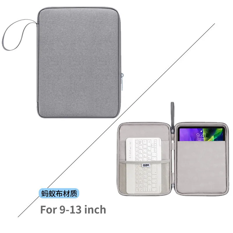 

Canvas Sleeve for Samsung Galaxy Tab A9 Plus S9 Fe s7+ S8 Plus A7 A8 S6 Lite P619 Carry Handbag Anti-Drop Case with Zip Pouch