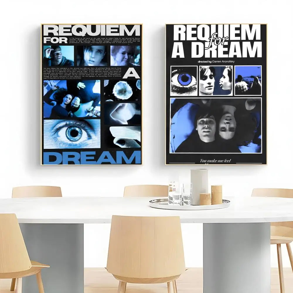 Dark Film R-Requiem for a Dream Poster Wall Art Print Decorative Mural Home Decor Gift Unframed