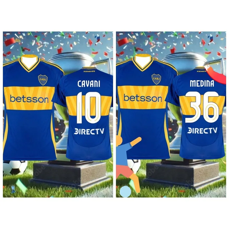 

Argentina Football Match Training Jersey Jersey Series Sportswear Fans Must-have Jersey Boca Men's and Women's Jersey Motorcycle