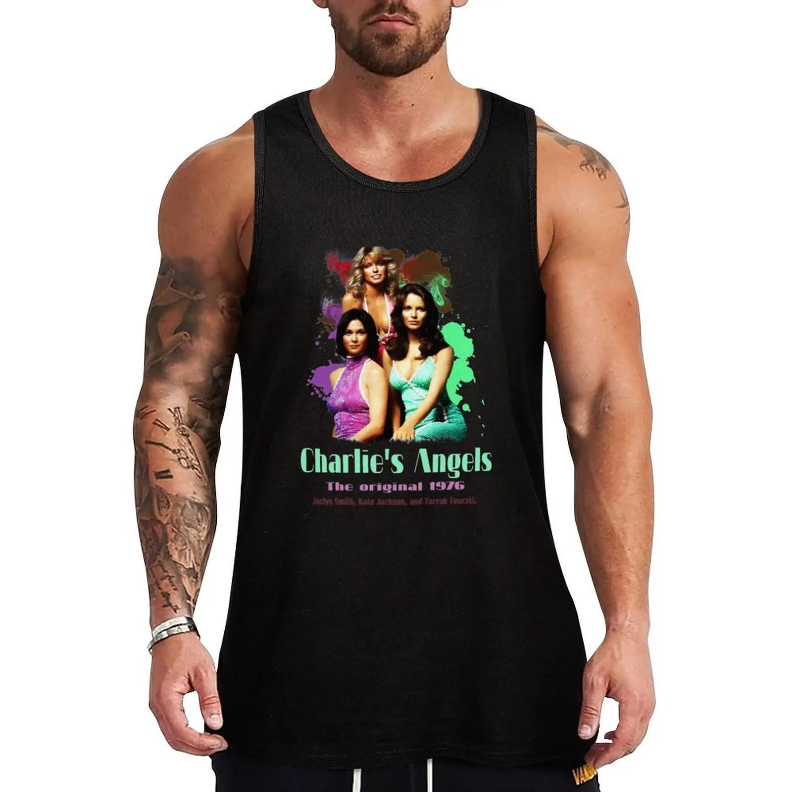 Оригинальная майка Charlie's Angels 1976 года, подарок на Хэллоуин, День Благодарения, Рождество, классическая майка свободного кроя для повседневной носки.