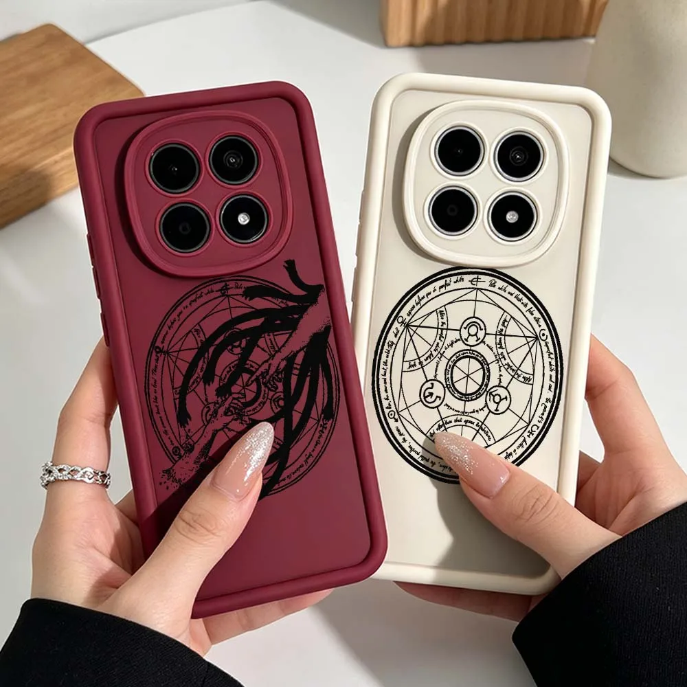 Fullmetal Alchemist Fashion Phone Case For Xiaomi Redmi Note 15 14 13 12 11 10 14S 11S Pro Plus 5G Eye Ladder Silicone Cover view 2