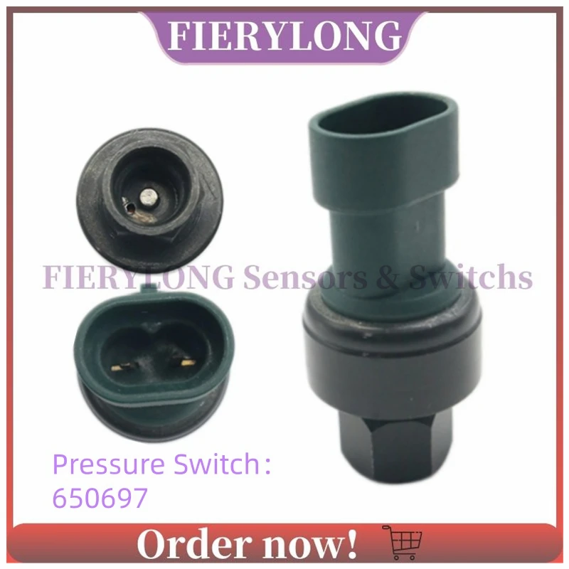 Sensor de Presión de Aire Acondicionado 650697 para Kenworth T270 T370 T800 T400 T460 W900, Accesorios de Repuesto para Automóviles