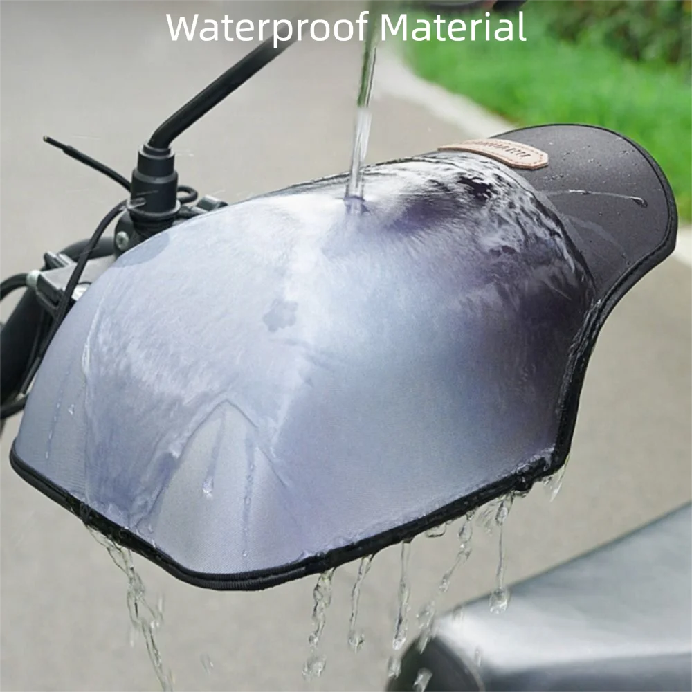 Gradient Color Summer Handlebar Muffs 3D Design Sun Protection Sunshade Cover Breathable Waterproof Hard Shell Motorcycle