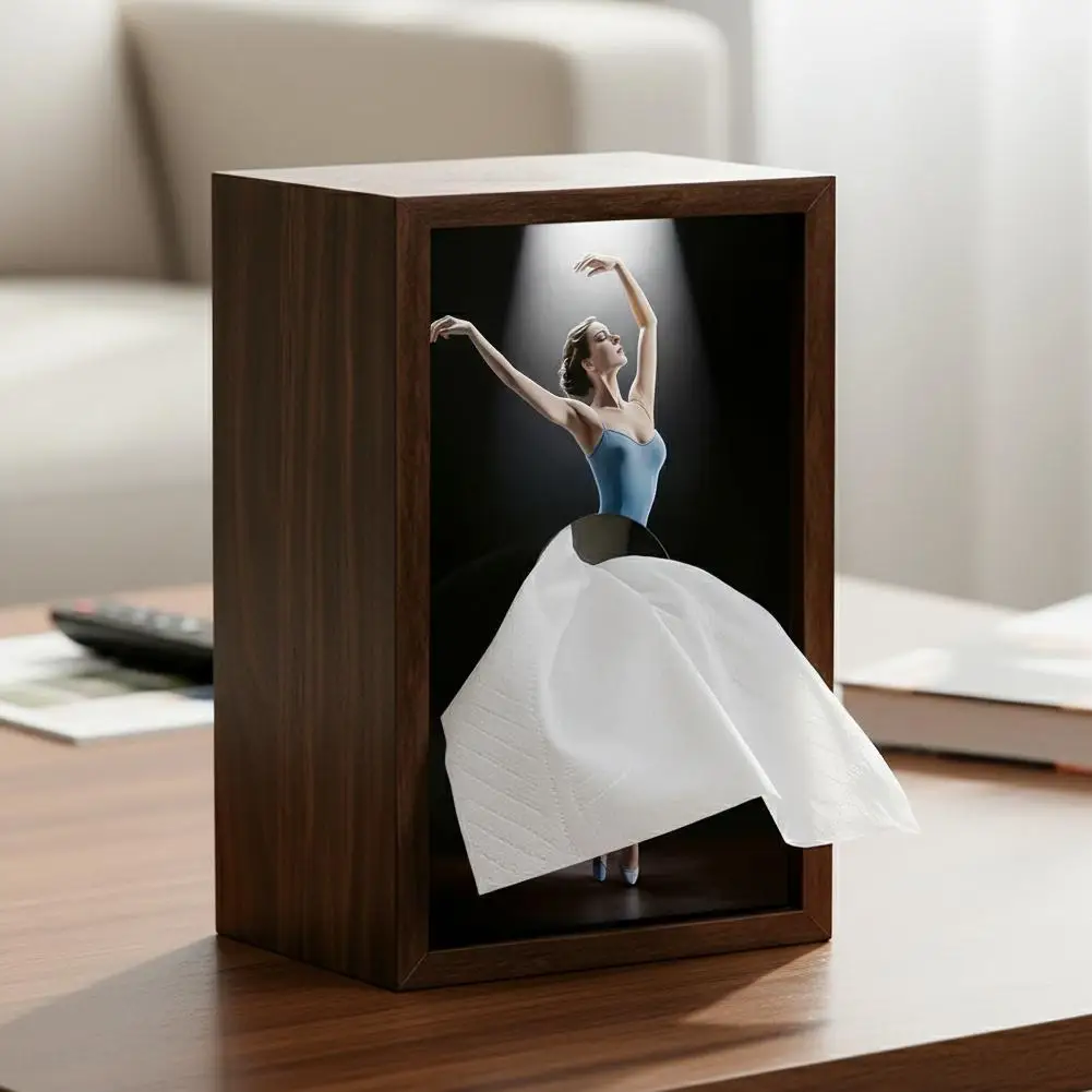 New Ballet Girl's Long Skirt Tissue Box Creative Tissue Box Cover Funny Napkin Holder Case Tissue Dispenser For Home Office