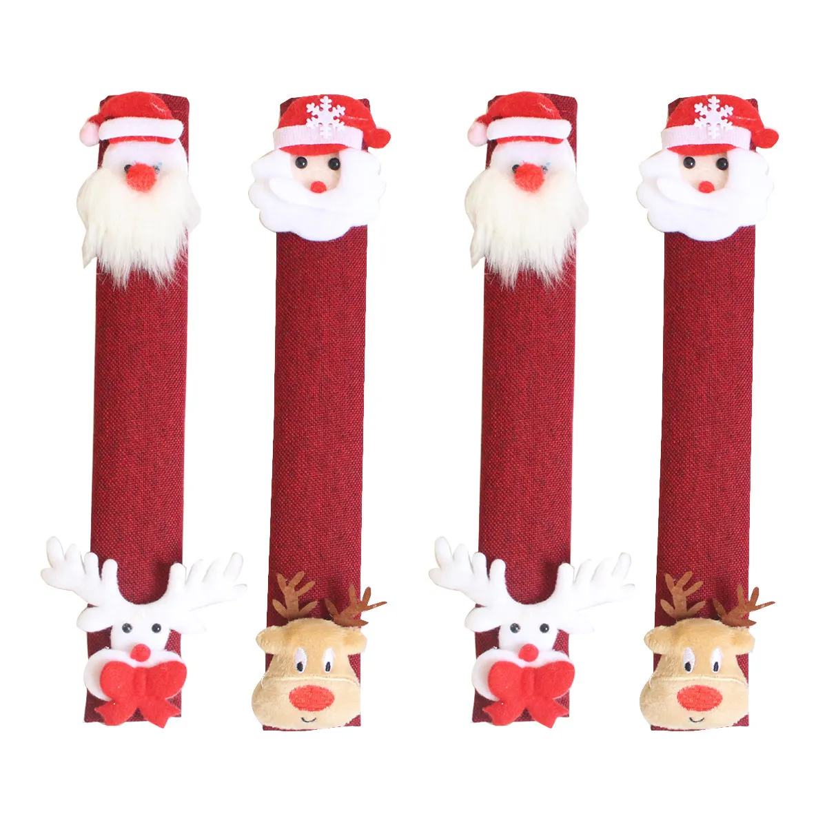 Kitchen Appliance Handle Covers 4 Pack Fabric Protectors for Refrigerator Oven Halloween Christmas Decor