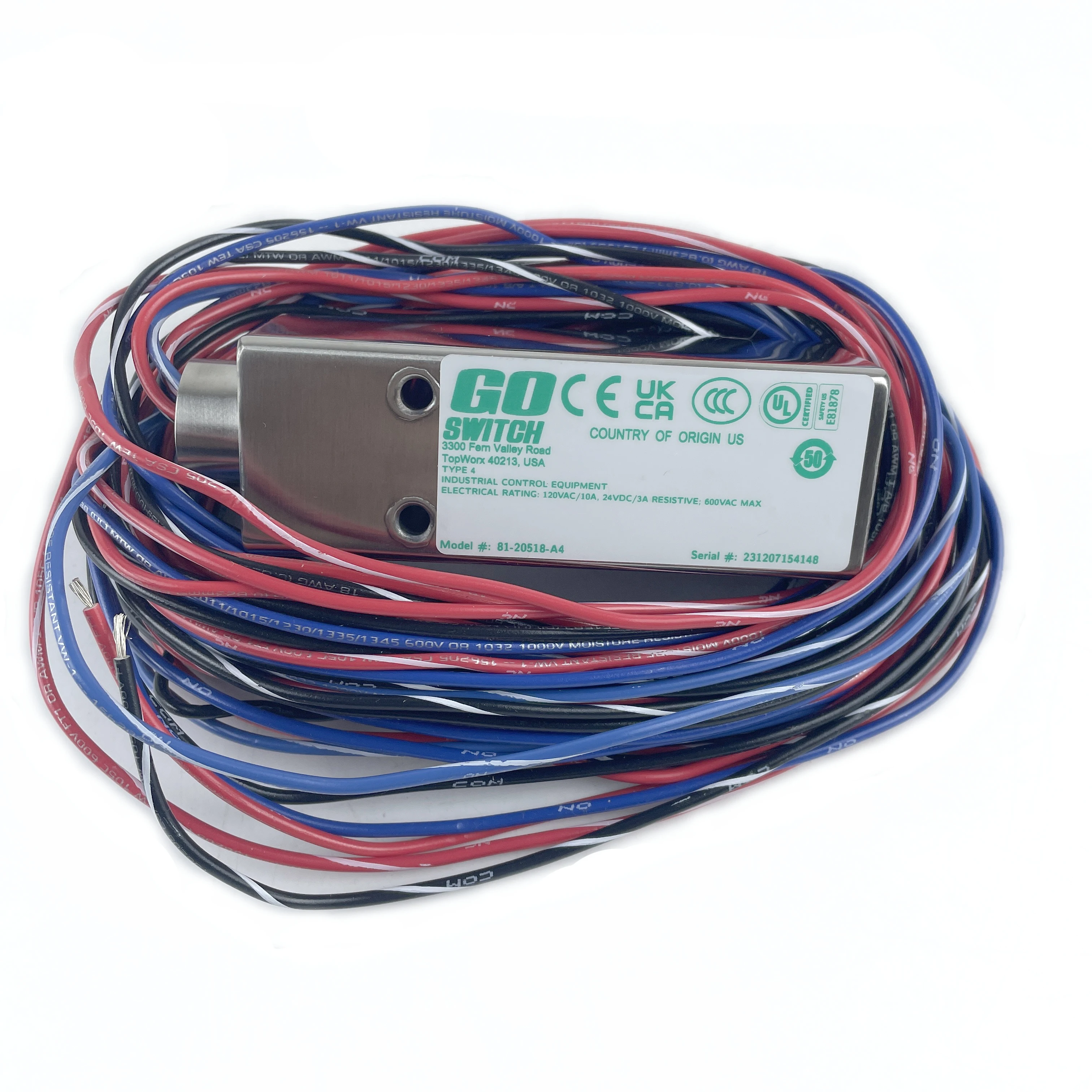 

2025 TOPWORX GO SWITCH Концевой выключатель 81- 201518 -Магнитный индукционный переключатель А4